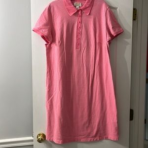 Talbots Woman pink striped Dress